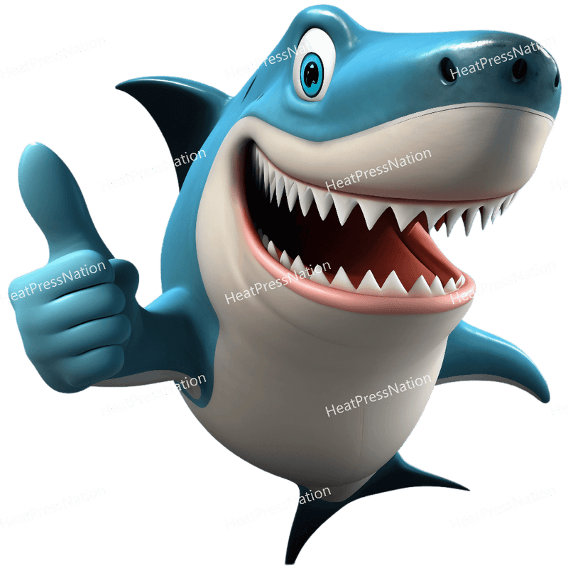 Shark Thumbs Up Design