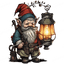 Gnome with Lamp Design