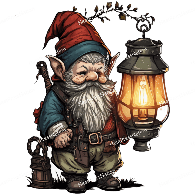Gnome with Lamp Design