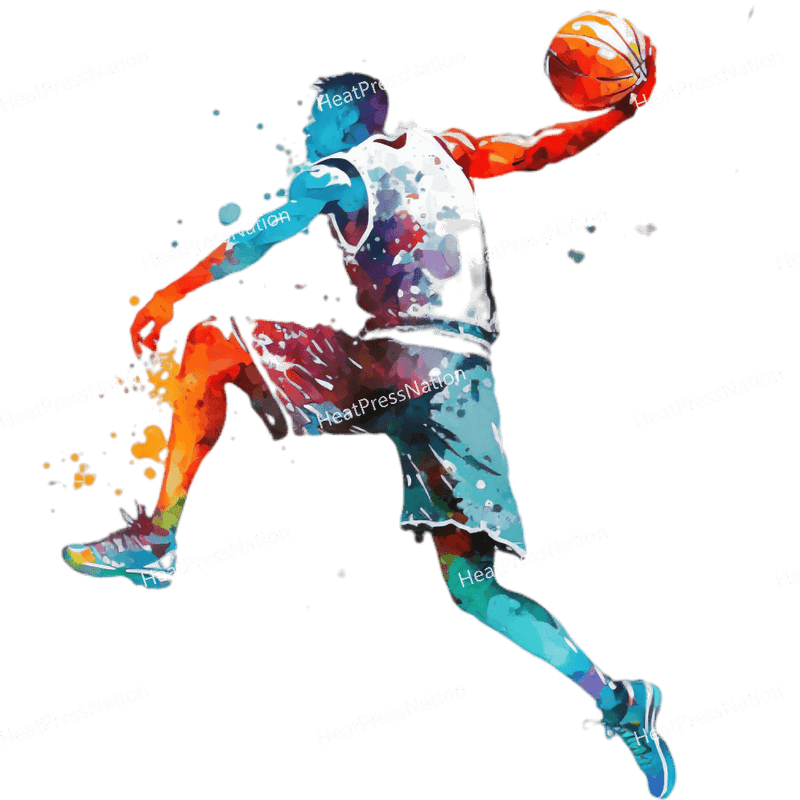 Splatter Basketball Jumping Design