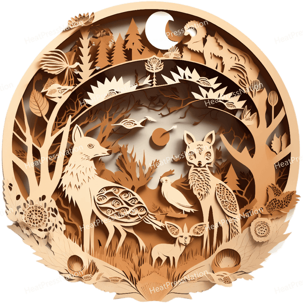 Wild Animal Cutout Design