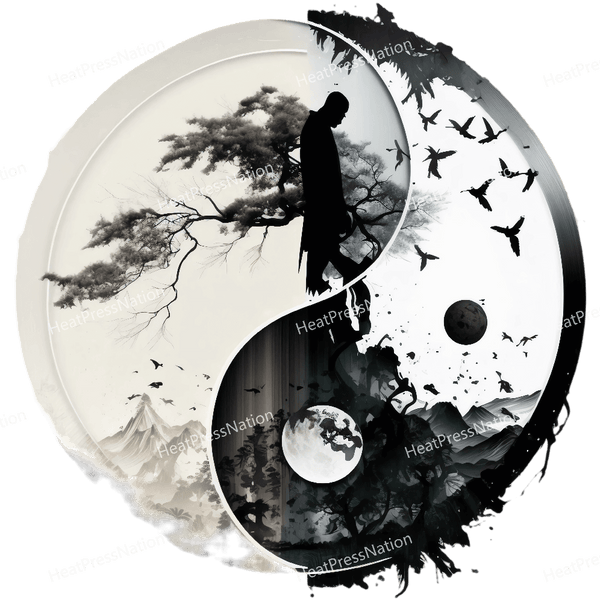 Monk Ying Yang Design