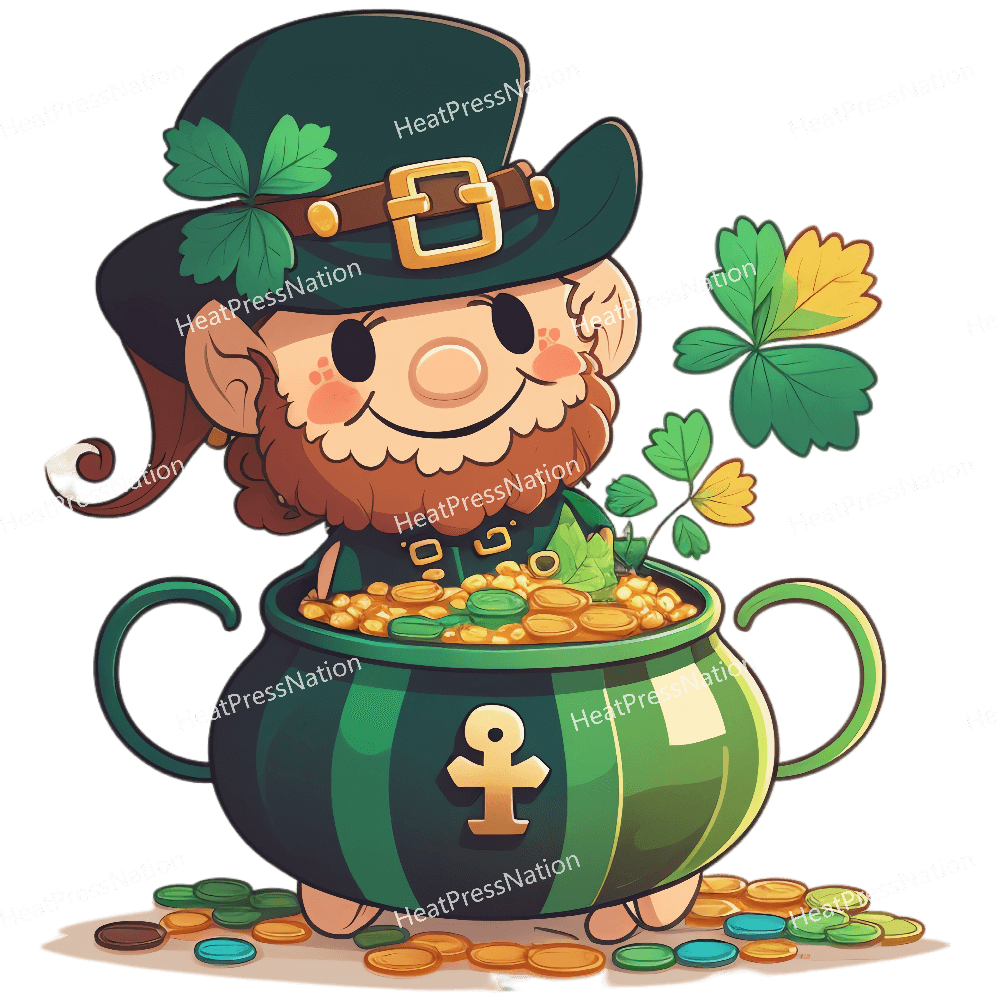 Smiling Pot of Gold Design - HeatPressNation