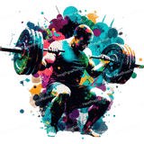 Splatter Weight Training Design - HeatPressNation