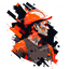 Splatter Construction Red Design