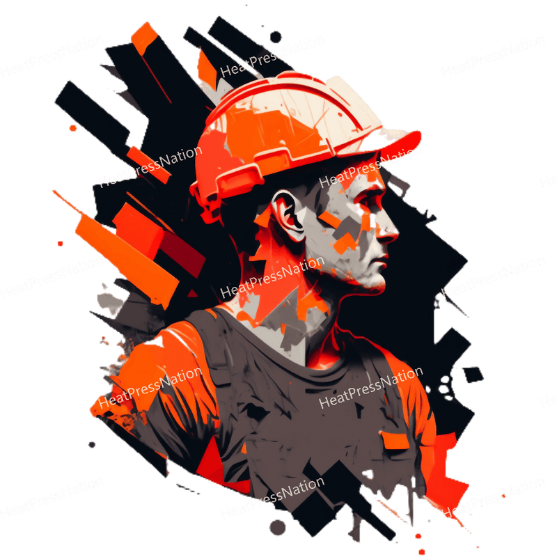 Splatter Construction Red Design