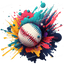Splatter Baseball Design