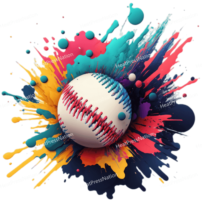 Splatter Baseball Design