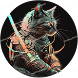 Side View Cat Fighter Design - HeatPressNation