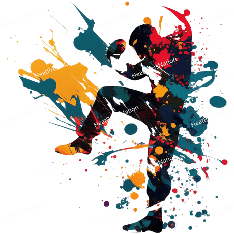 Splatter Kickboxing Design - HeatPressNation