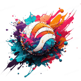 Splatter Volleyball Design - HeatPressNation