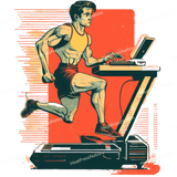 Gym Treadmill Design - HeatPressNation