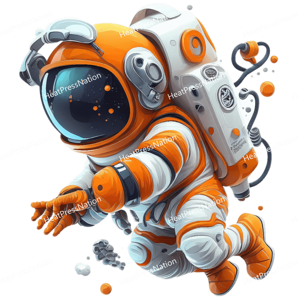 Flying Astronaut Design - HeatPressNation