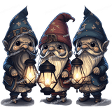 Gnomes with Laterns Design - HeatPressNation