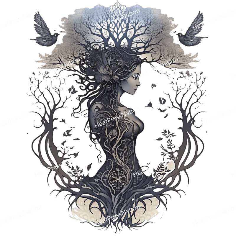 Goth Tree Girl Design