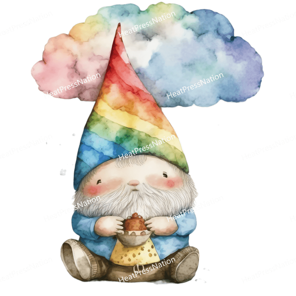 Gnome Rainbow Design - HeatPressNation