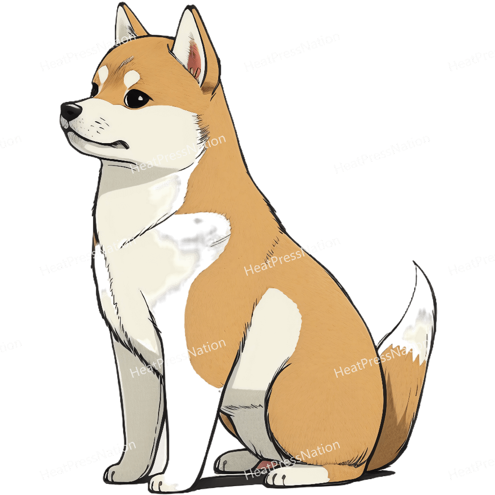 Shiba Sitting Design - HeatPressNation