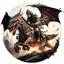 Dragon Riding Warrior Design