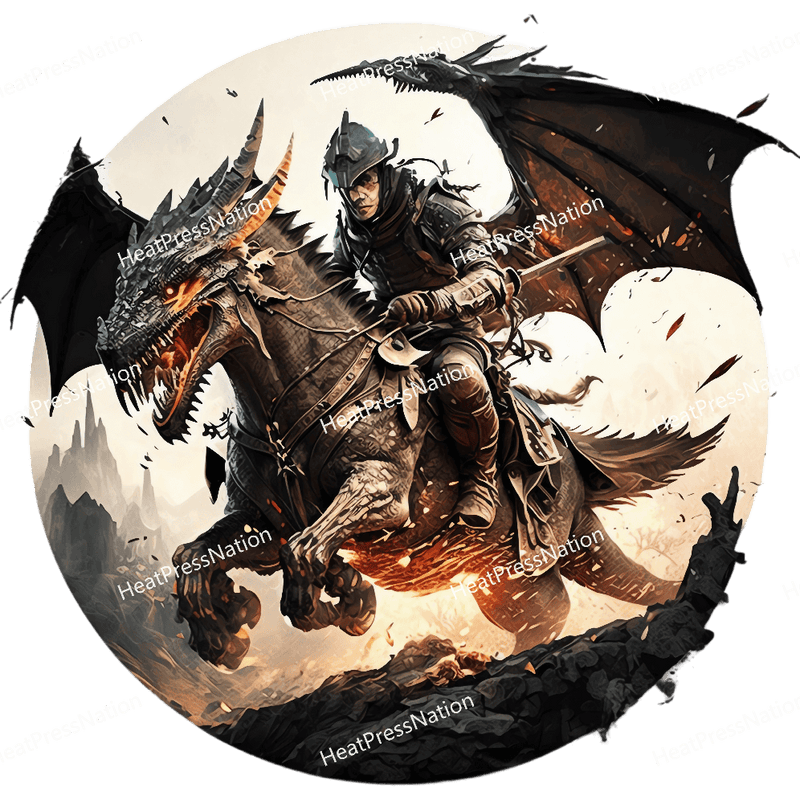 Dragon Riding Warrior Design