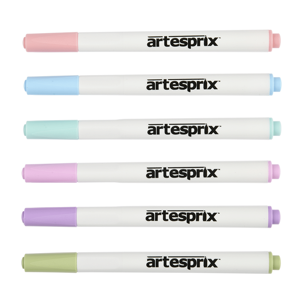 Artesprix Pastel Sublimation Permanent Thermal Heat Transfer Markers (6 ct) - HeatPressNation