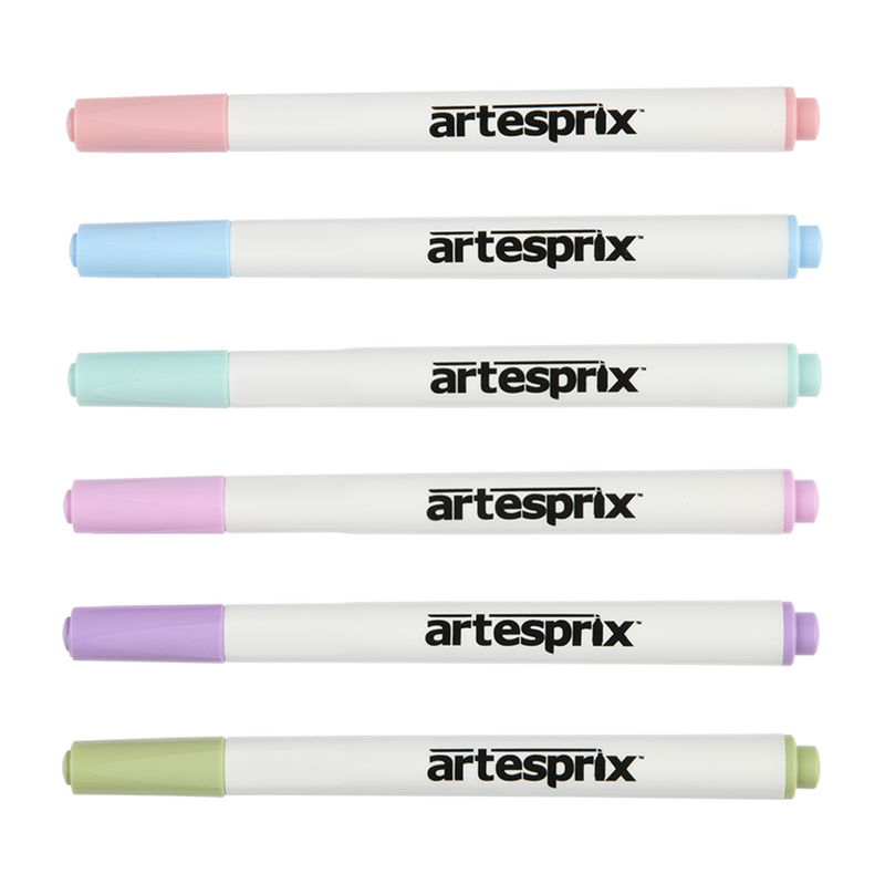 Artesprix Pastel Sublimation Permanent Thermal Heat Transfer Markers (6 ct)
