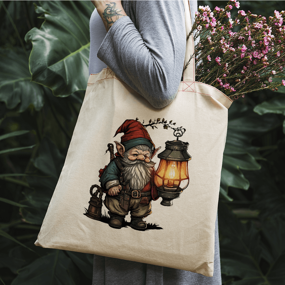 Gnome with Lamp Design - HeatPressNation