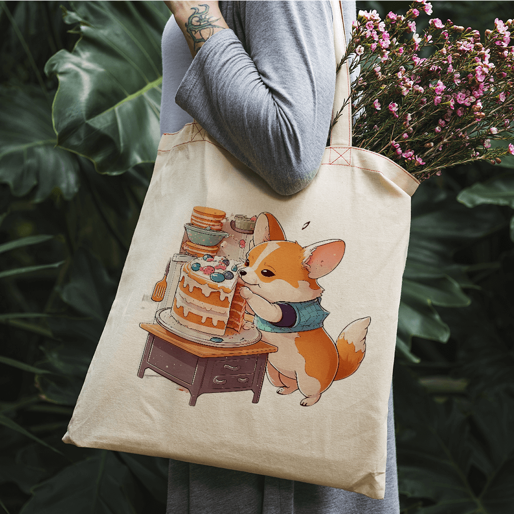 Dog Eating Cake Design - HeatPressNation