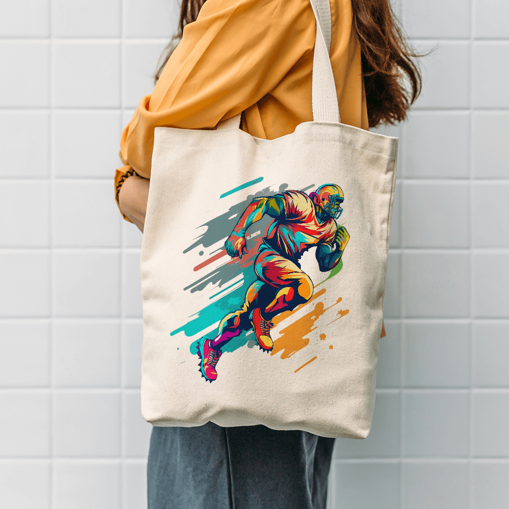 Splatter Football Running Design - HeatPressNation