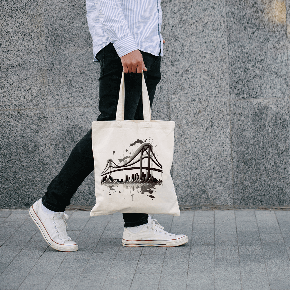 Monochrome Long Bridge Design - HeatPressNation