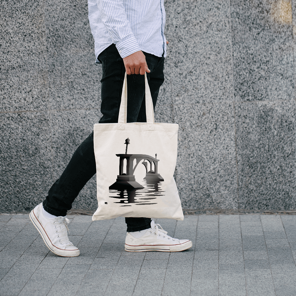 Monochrome Partial Bridge Design - HeatPressNation