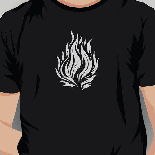Large Flame Vector Design