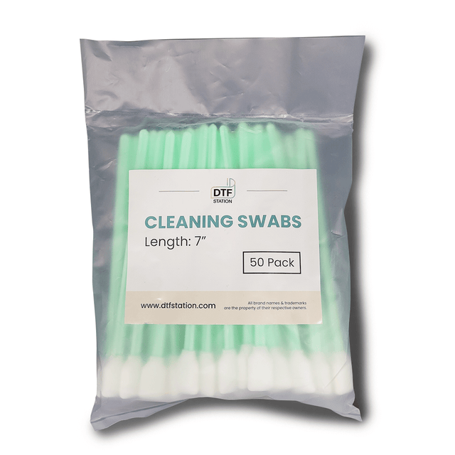 DTF Station 7" Foam Cleaning Swabs - 50 Pack - HeatPressNation