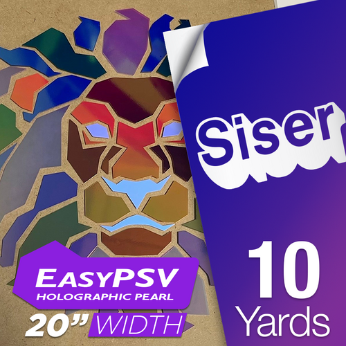 Siser EasyPSV Holographic Pearl Removable Adhesive Sticker Vinyl - 20" x 10 Yards