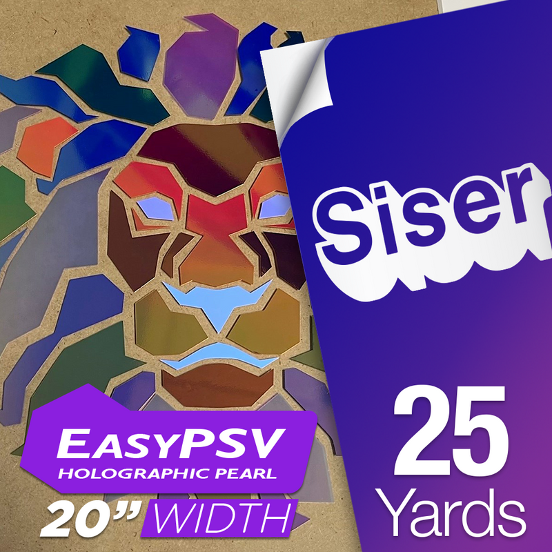 Siser EasyPSV Holographic Pearl Removable Adhesive Sticker Vinyl - 20" x 25 Yards