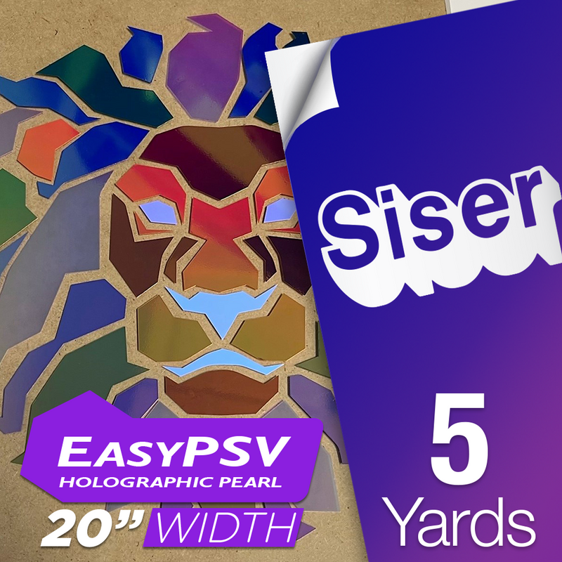 Siser EasyPSV Holographic Pearl Removable Adhesive Sticker Vinyl - 20" x 5 Yards