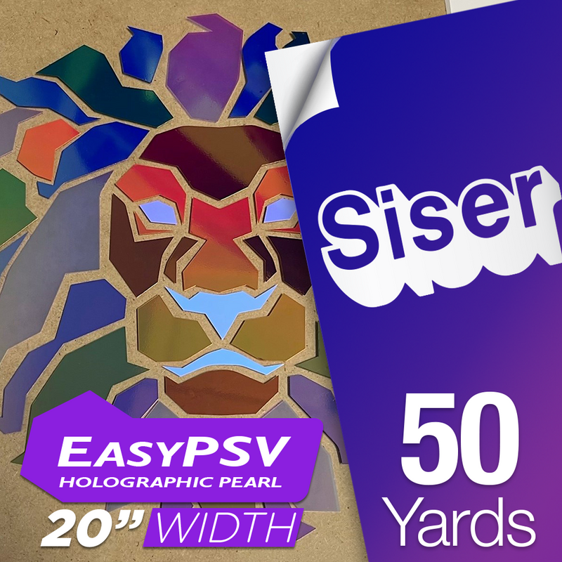 Siser EasyPSV Holographic Pearl Removable Adhesive Sticker Vinyl - 20" x 50 Yards