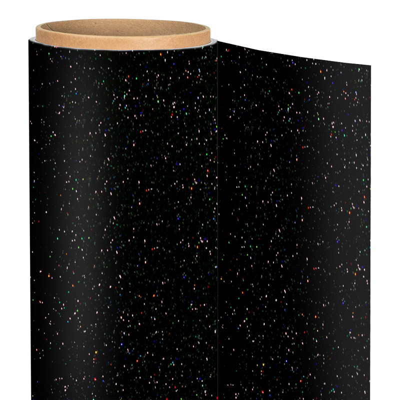 Siser Glitter - Black - 20 x 12 sheet