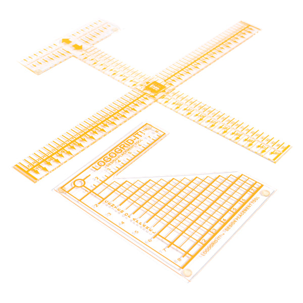 Graphic Alignment System with Tee Square It! and Logo GRID It!