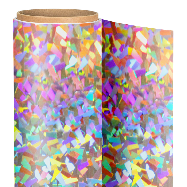 Holographic Iron on Heat Transfer Vinyl 12 X 19.66 Sheet for