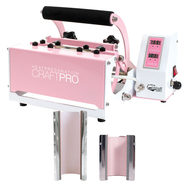 Refurbished HPN CraftPro Mug and Tumbler Transfer Machine Heat Press : Pink