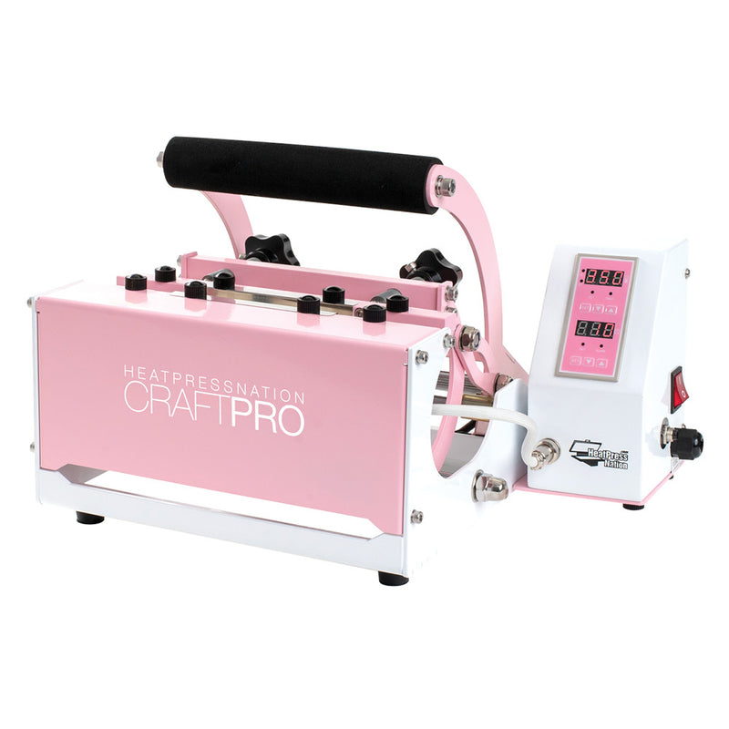 Heat Press Nation CraftPro Mug and Tumbler Transfer Machine Heat Press : Pink