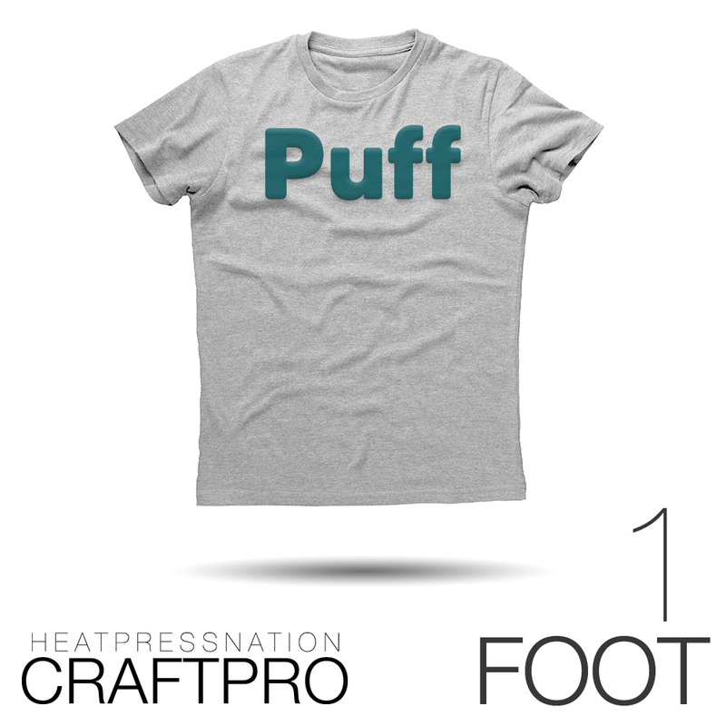 HeatPressNation CraftPro Puff Heat Transfer Vinyl - 19.5" x 1 Foot