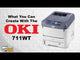 OKI 711WT Laser Printer with Cadlink Digital Factory RIP Software