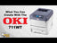 OKI 711WT Laser Printer with Cadlink Digital Factory RIP Software