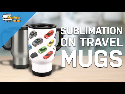 SFS Blank Stainless Travel Mug,White for Sublimation Dye Heat Transfer