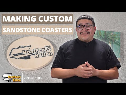Sandstone Car Coaster Sublimation Blanks | Coastal Business