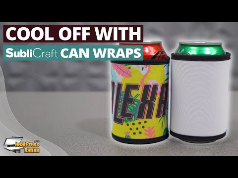 HPN SubliCraft Sublimations-Kühlhülle mit Klettverschluss für Standarddosen (345 ml) – 10er-Pack 