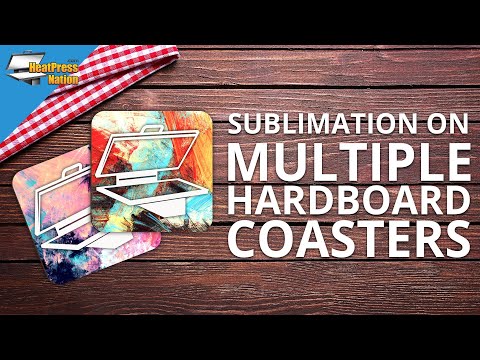Unisub Sublimation Blank Coasters Round w/ Cork Back - 3.75