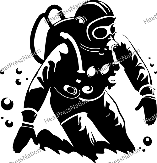 Scuba Diver Vector Design