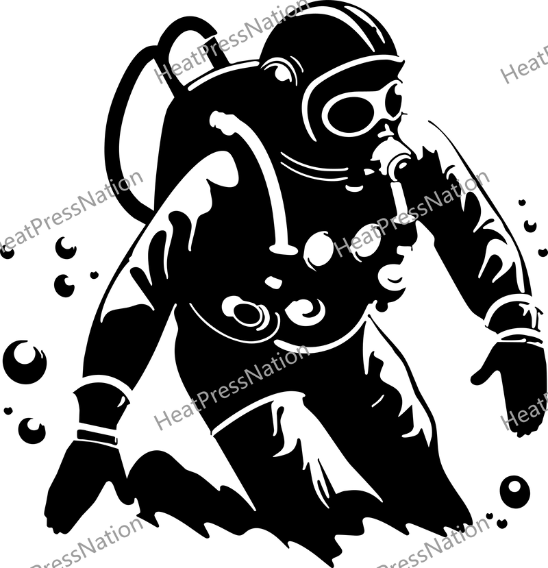 Scuba Diver Vector Design